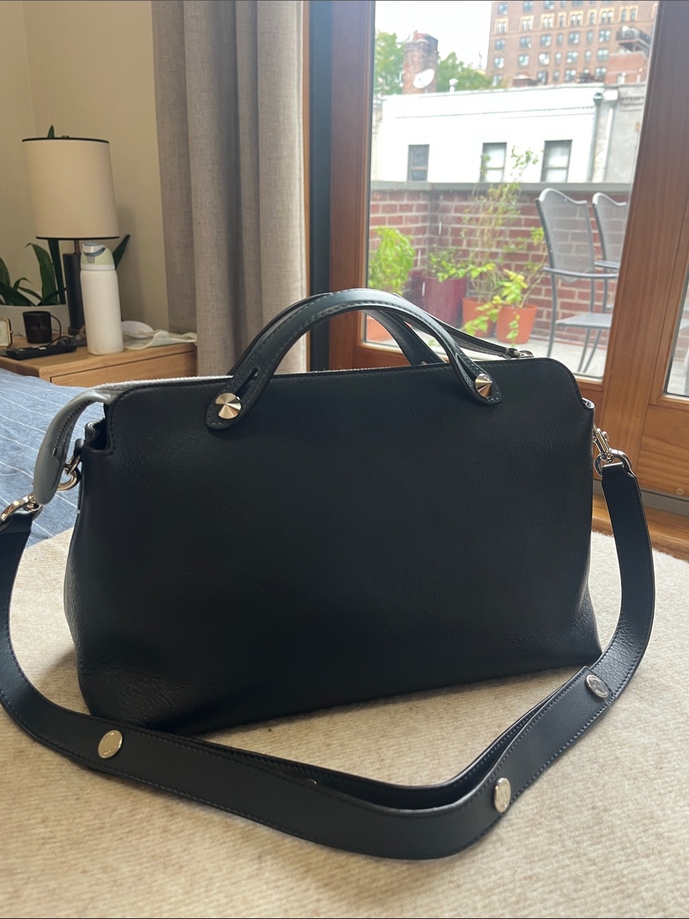 Fendi By The Way Bag in Navy / Light Blue Leather - Picture 9 of 13